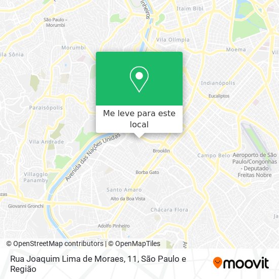 Rua Joaquim Lima de Moraes, 11 mapa