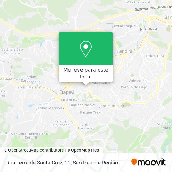 Rua Terra de Santa Cruz, 11 mapa