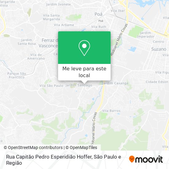 Rua Capitão Pedro Esperidião Hoffer mapa