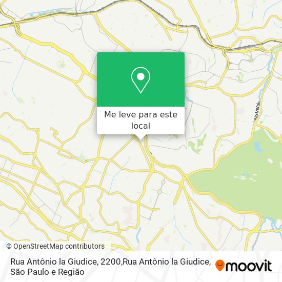 Rua Antônio la Giudice, 2200,Rua Antônio la Giudice mapa