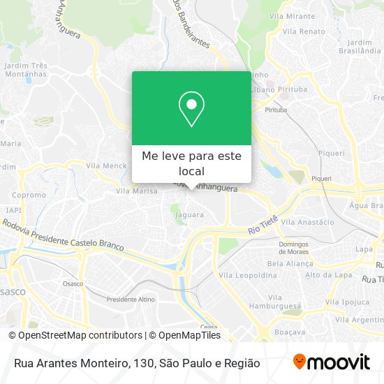 Rua Arantes Monteiro, 130 mapa