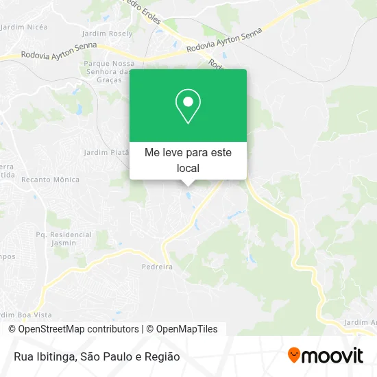 Rua Ibitinga mapa