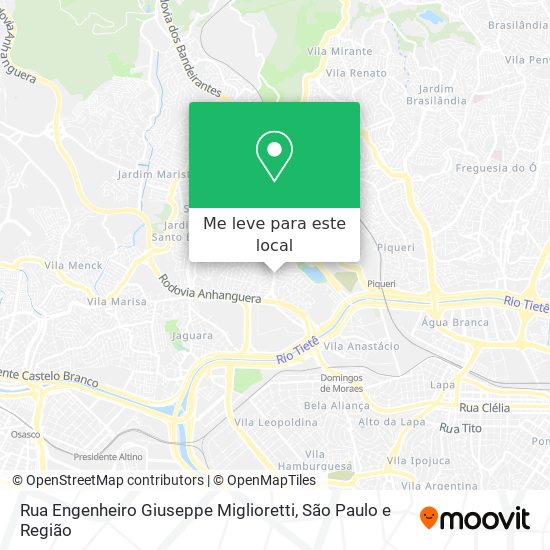 Rua Engenheiro Giuseppe Miglioretti mapa