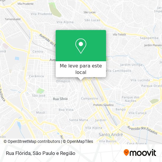 Rua Flórida mapa