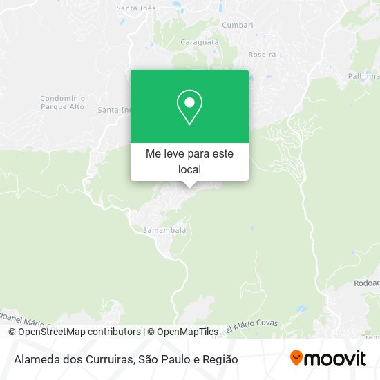 Alameda dos Curruiras, Mairiporã-SP mapa