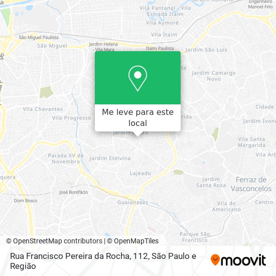 Rua Francisco Pereira da Rocha, 112 mapa