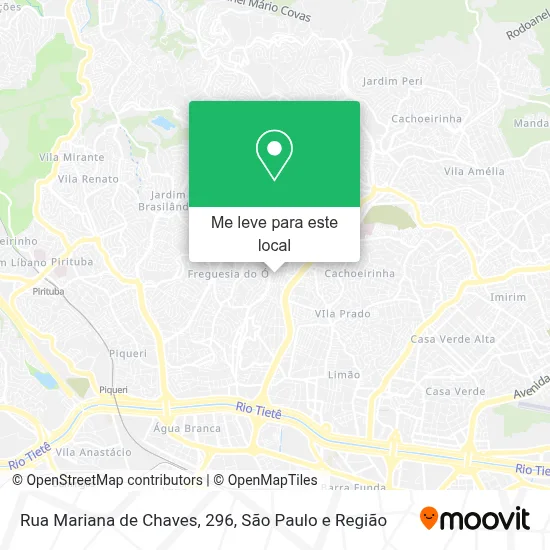 Rua Mariana de Chaves, 296 mapa