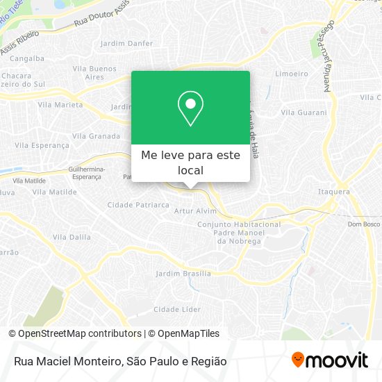 Rua Maciel Monteiro mapa