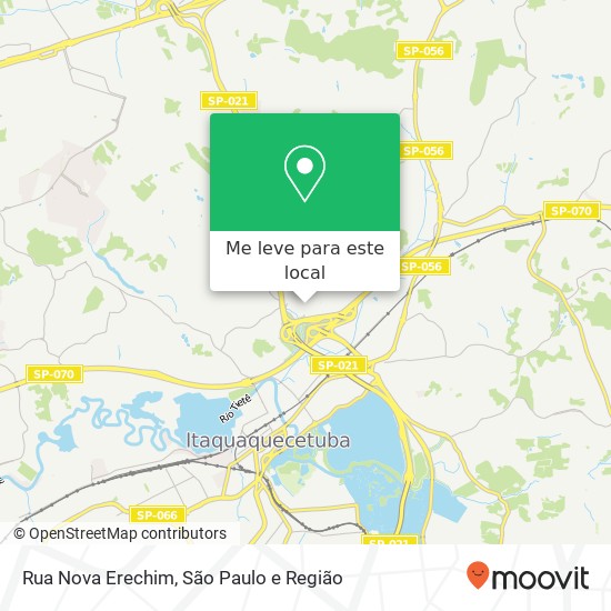 Rua Nova Erechim, Corredor Itaquaquecetuba-SP mapa