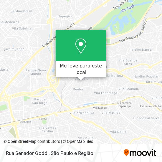 Rua Senador Godói mapa