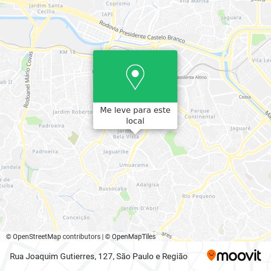 Rua Joaquim Gutierres, 127 mapa