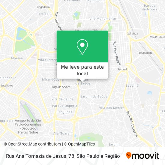 Rua Ana Tomazia de Jesus, 78 mapa