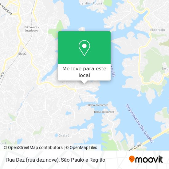 Rua Dez (rua dez nove) mapa
