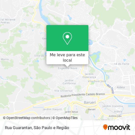 Rua Guarantan mapa
