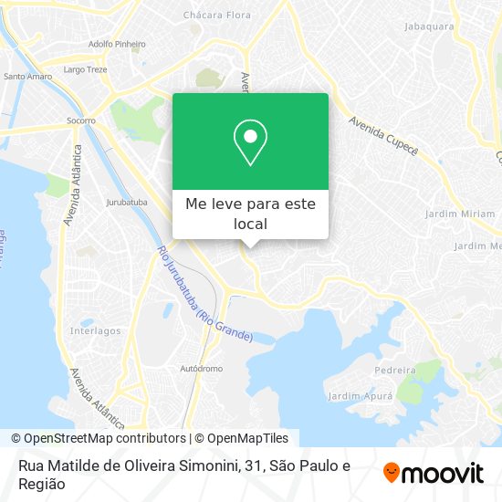 Rua Matilde de Oliveira Simonini, 31 mapa