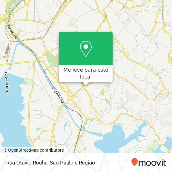 Rua Otávio Rocha, Campo Grande São Paulo-SP mapa