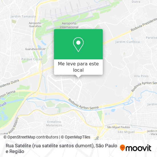 Rua Satélite (rua satélite santos dumont) mapa
