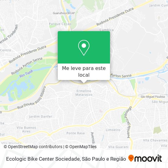 Ecologic Bike Center Sociedade mapa
