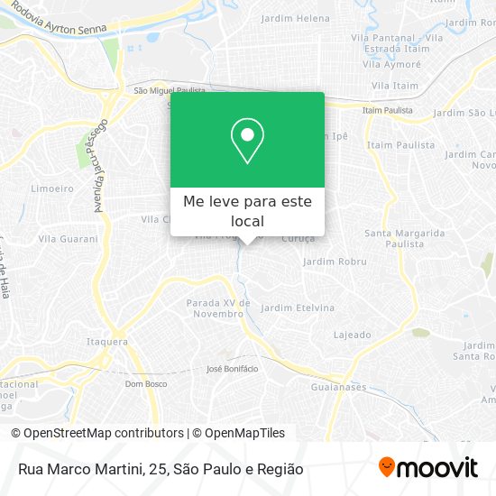 Rua Marco Martini, 25 mapa