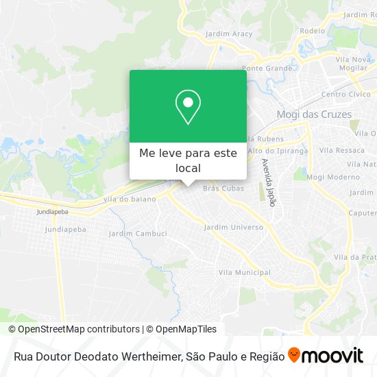 Rua Doutor Deodato Wertheimer mapa