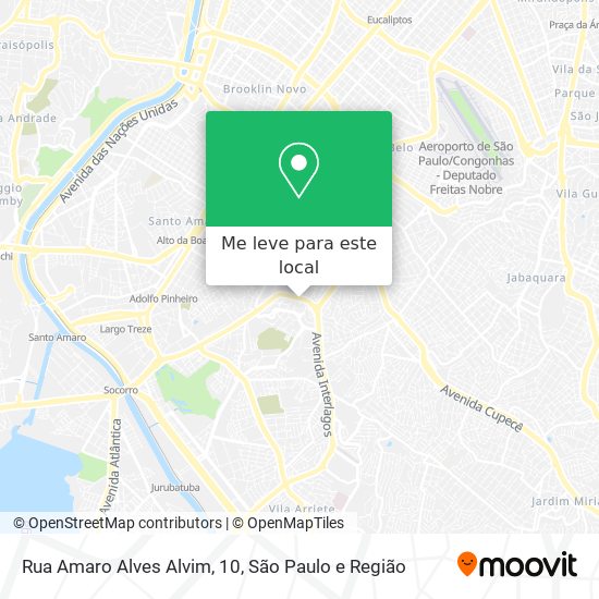 Rua Amaro Alves Alvim, 10 mapa