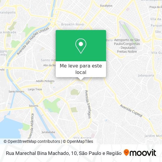Rua Marechal Bina Machado, 10 mapa