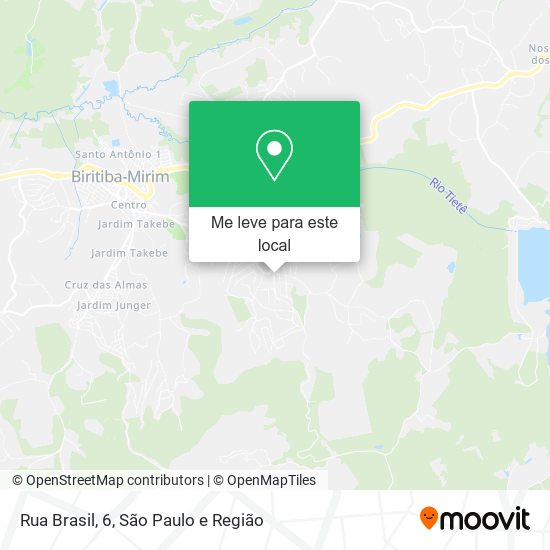 Rua Brasil, 6, Biritiba-Mirim Biritiba-Mirim-SP mapa