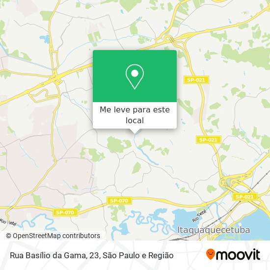 Rua Basílio da Gama, 23 mapa