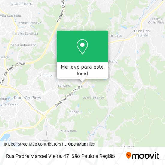 Rua Padre Manoel Vieira, 47 mapa