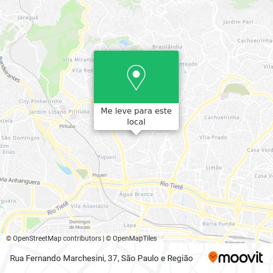 Rua Fernando Marchesini, 37 mapa