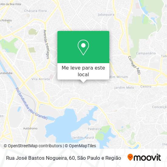 Rua José Bastos Nogueira, 60 mapa