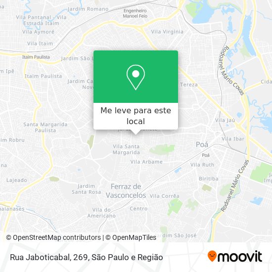 Rua Jaboticabal, 269 mapa