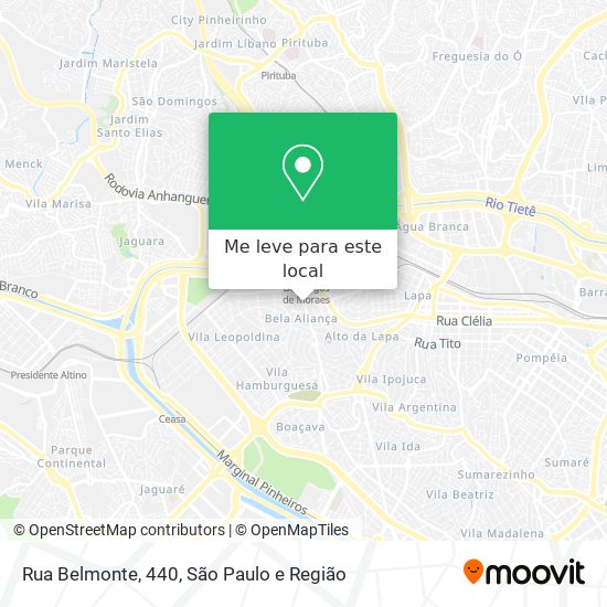 Rua Belmonte, 440 mapa