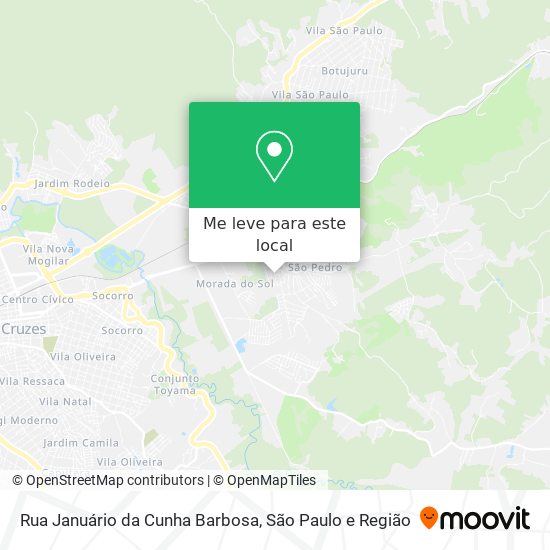 Rua Januário da Cunha Barbosa mapa