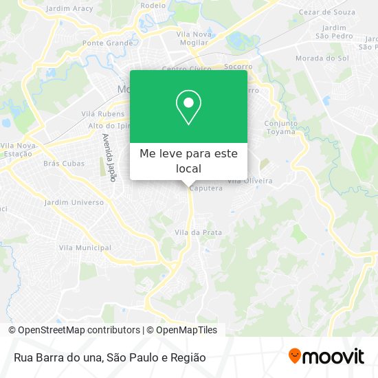 Rua Barra do una mapa