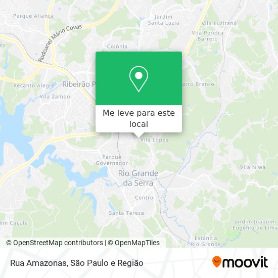Rua Amazonas mapa