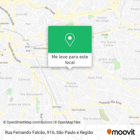 Rua Fernando Falcão, 916 mapa