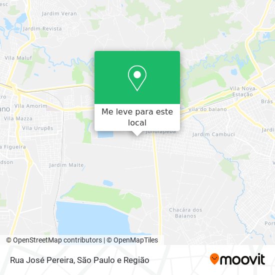 Rua José Pereira mapa