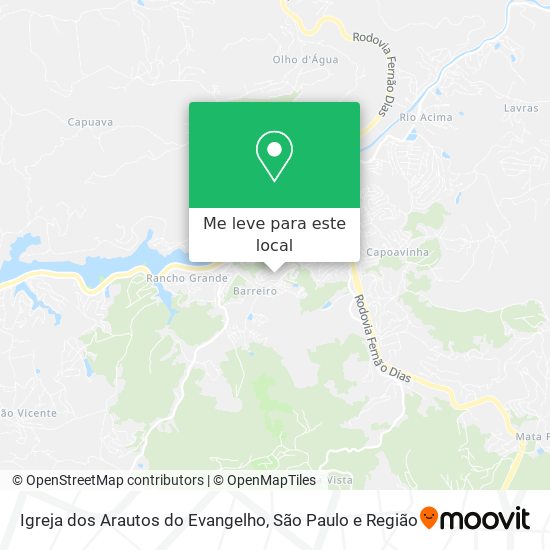 Igreja dos Arautos do Evangelho mapa