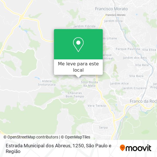 Estrada Municipal dos Abreus, 1250 mapa