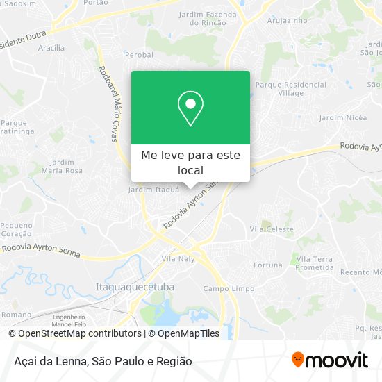 Açai da Lenna mapa