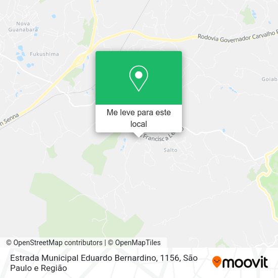 Estrada Municipal Eduardo Bernardino, 1156 mapa