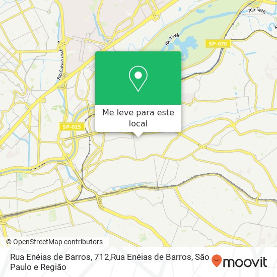 Rua Enéias de Barros, 712,Rua Enéias de Barros, Penha (Vila Santana) São Paulo-SP mapa