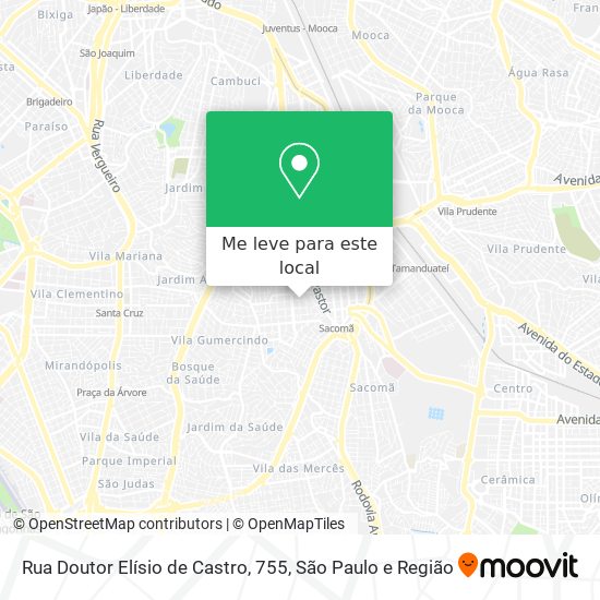 Rua Doutor Elísio de Castro, 755 mapa