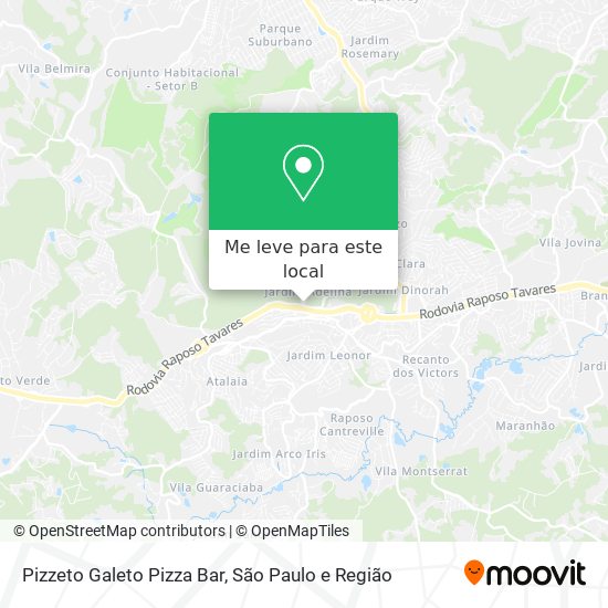 Pizzeto Galeto Pizza Bar mapa