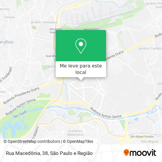 Rua Macedônia, 38 mapa