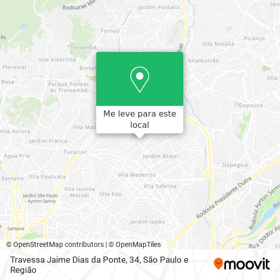 Travessa Jaime Dias da Ponte, 34 mapa