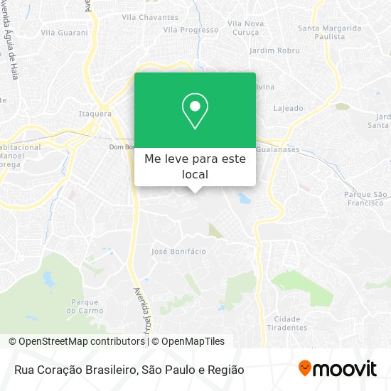 Rua Coração Brasileiro mapa