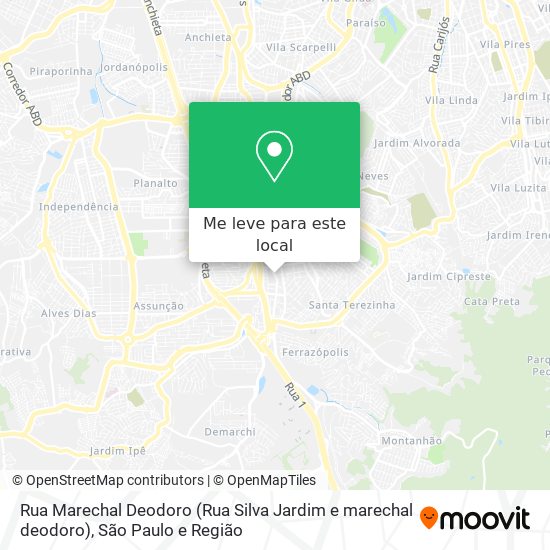 Rua Marechal Deodoro (Rua Silva Jardim e marechal deodoro) mapa