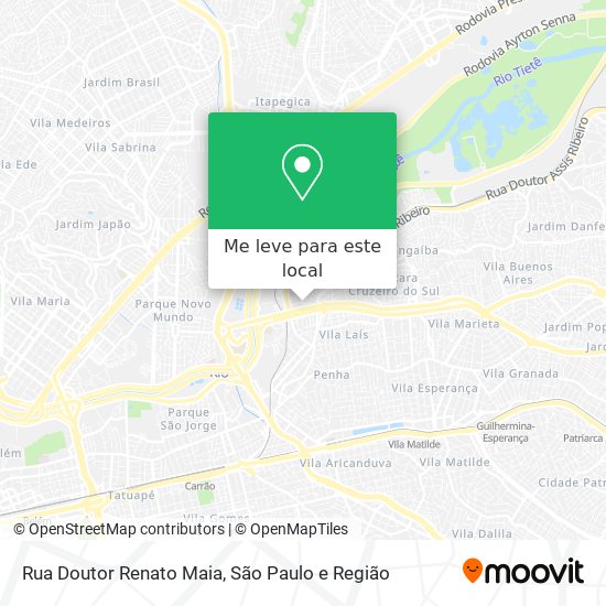 Rua Doutor Renato Maia mapa